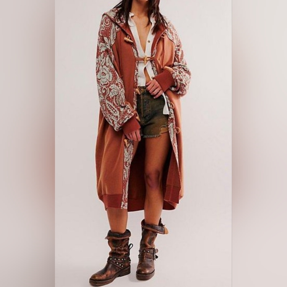 Free People Last Splash Sweatshirt. Coat. Cardigan - Picture 3 of 6